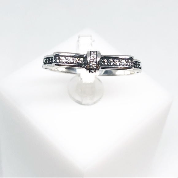 πSterling silver bow ring - Picture 3 of 6